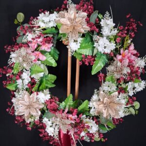 Blush Pink Blossom Wreath – hand-made artificial wreath by Shamitay